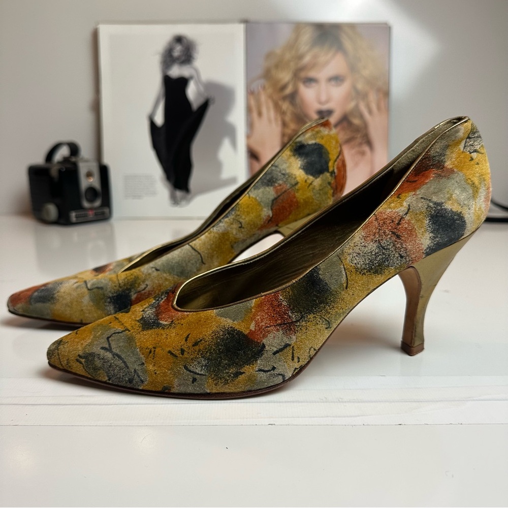 Via Spiga Multicolor Artistic Pumps – Made in Italy (9.5B)